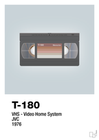 plakat: videobånd t-180 - light drizzle-Retro-A1two3