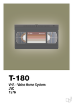 plakat: videobånd t-180 - misty forrest-Retro-A1two3