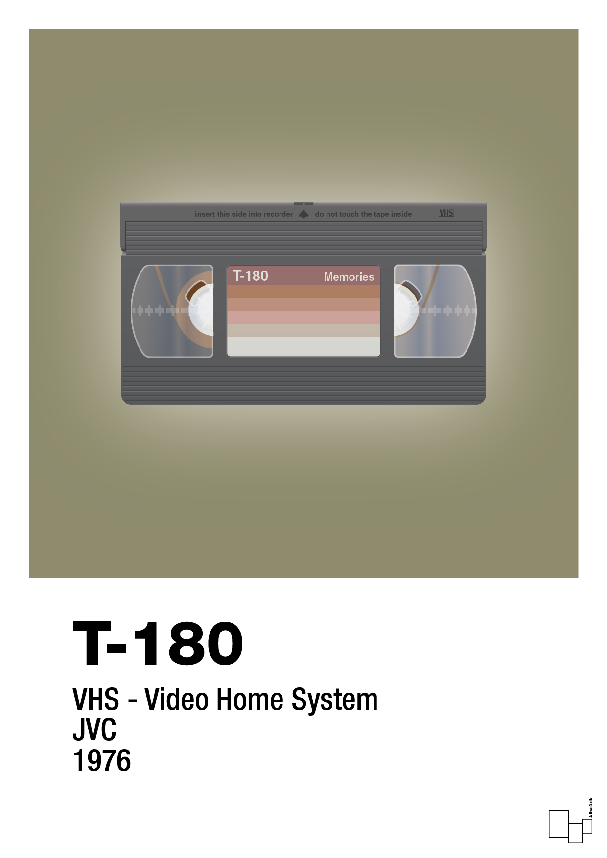 plakat: videobånd t-180 - misty forrest-Retro-A1two3