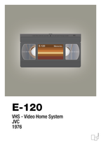 plakat: videobånd e-120 - battleship gray-Retro-A1two3