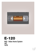 plakat: videobånd e-120 - broken beige-Retro-A1two3