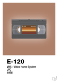 plakat: videobånd e-120 - cider spice-Retro-A1two3