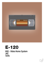 plakat: videobånd e-120 - cider spice-Retro-A1two3