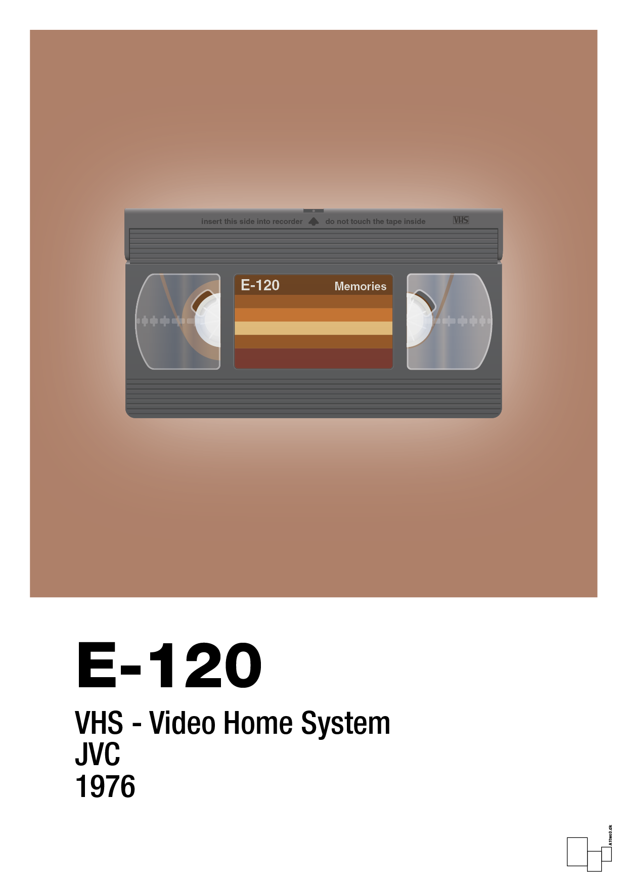 plakat: videobånd e-120 - cider spice-Retro-A1two3