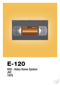 plakat: videobånd e-120 - honeycomb-Retro-A1two3