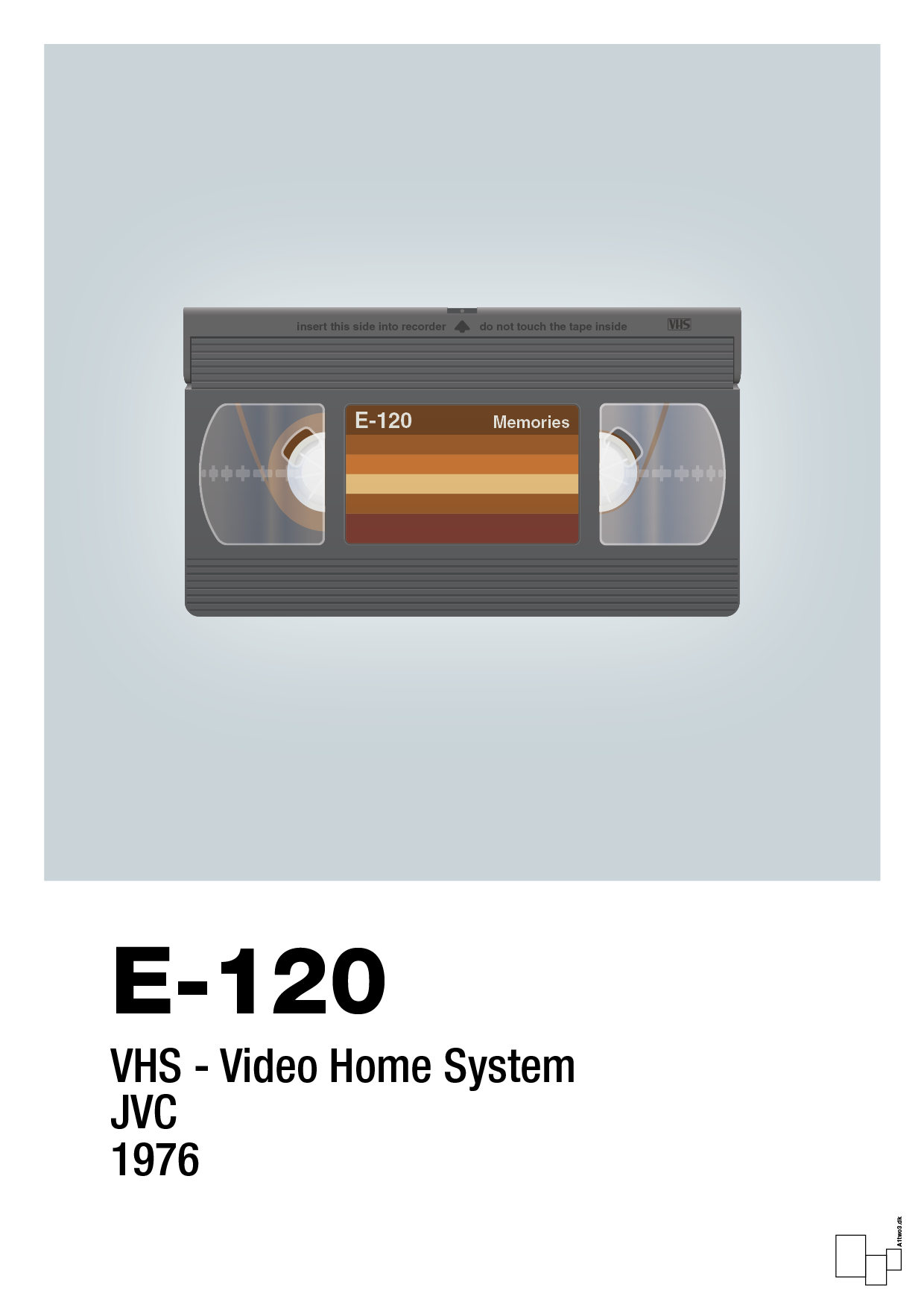 plakat: videobånd e-120 - light drizzle-Retro-A1two3