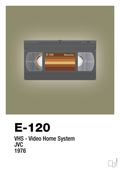 plakat: videobånd e-120 - misty forrest-Retro-A1two3
