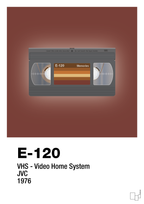 plakat: videobånd e-120 - red pepper-Retro-A1two3