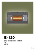 plakat: videobånd e-120 - secret meadow-Retro-A1two3
