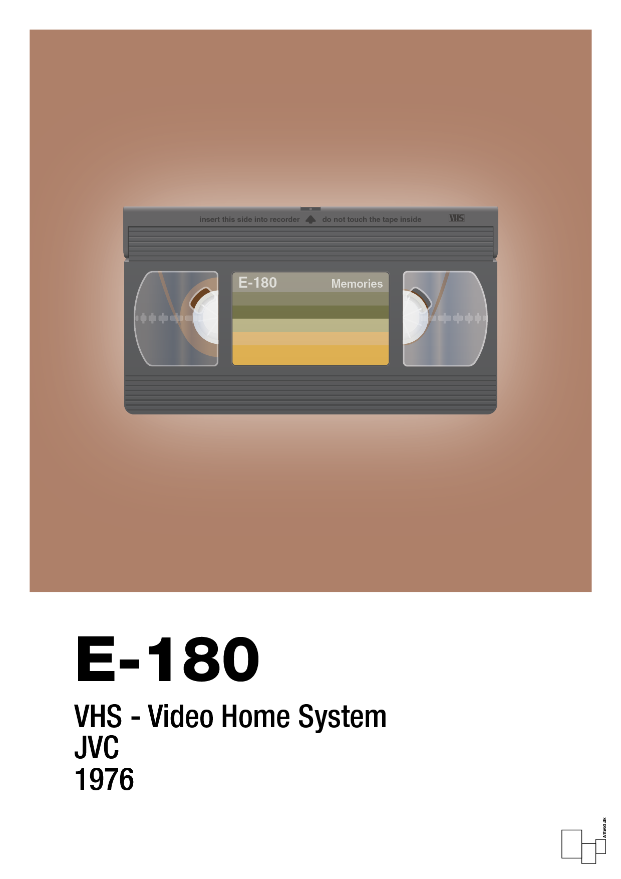 plakat: videobånd e-180 - cider spice-Retro-A1two3