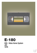 plakat: videobånd e-180 - misty forrest-Retro-A1two3
