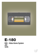 plakat: videobånd e-180 - misty forrest-Retro-A1two3