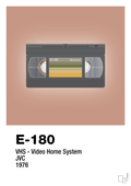 plakat: videobånd e-180 - powder-Retro-A1two3