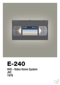 plakat: videobånd e-240 - battleship gray-Retro-A1two3