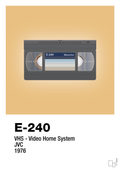 plakat: videobånd e-240 - charismatic-Retro-A1two3