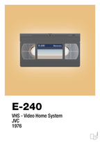plakat: videobånd e-240 - charismatic-Retro-A1two3