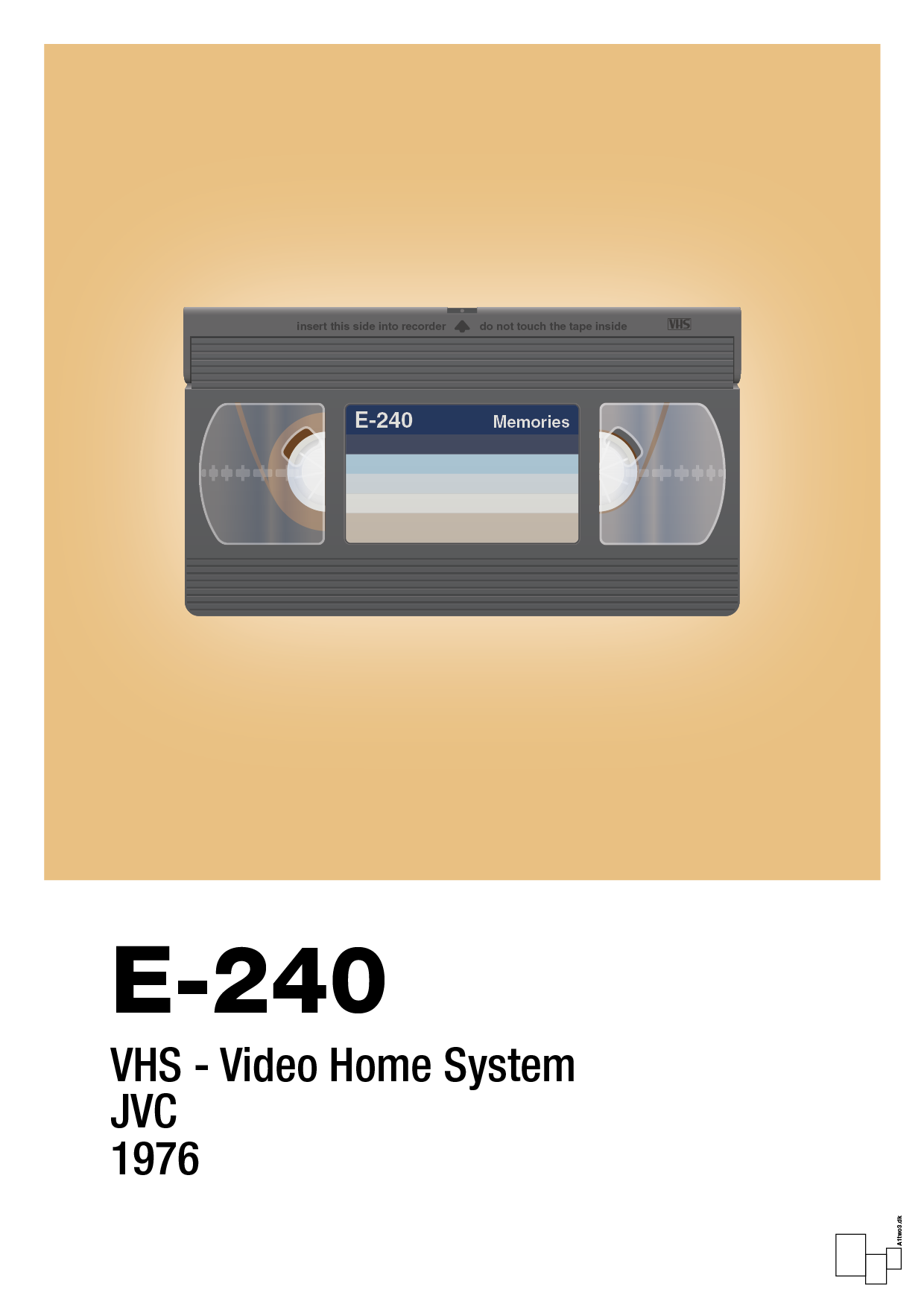 plakat: videobånd e-240 - charismatic-Retro-A1two3