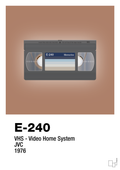 plakat: videobånd e-240 - cider spice-Retro-A1two3