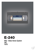 plakat: videobånd e-240 - graphic charcoal-Retro-A1two3