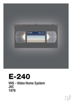 plakat: videobånd e-240 - graphic charcoal-Retro-A1two3