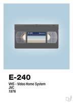 plakat: videobånd e-240 - heavenly blue-Retro-A1two3