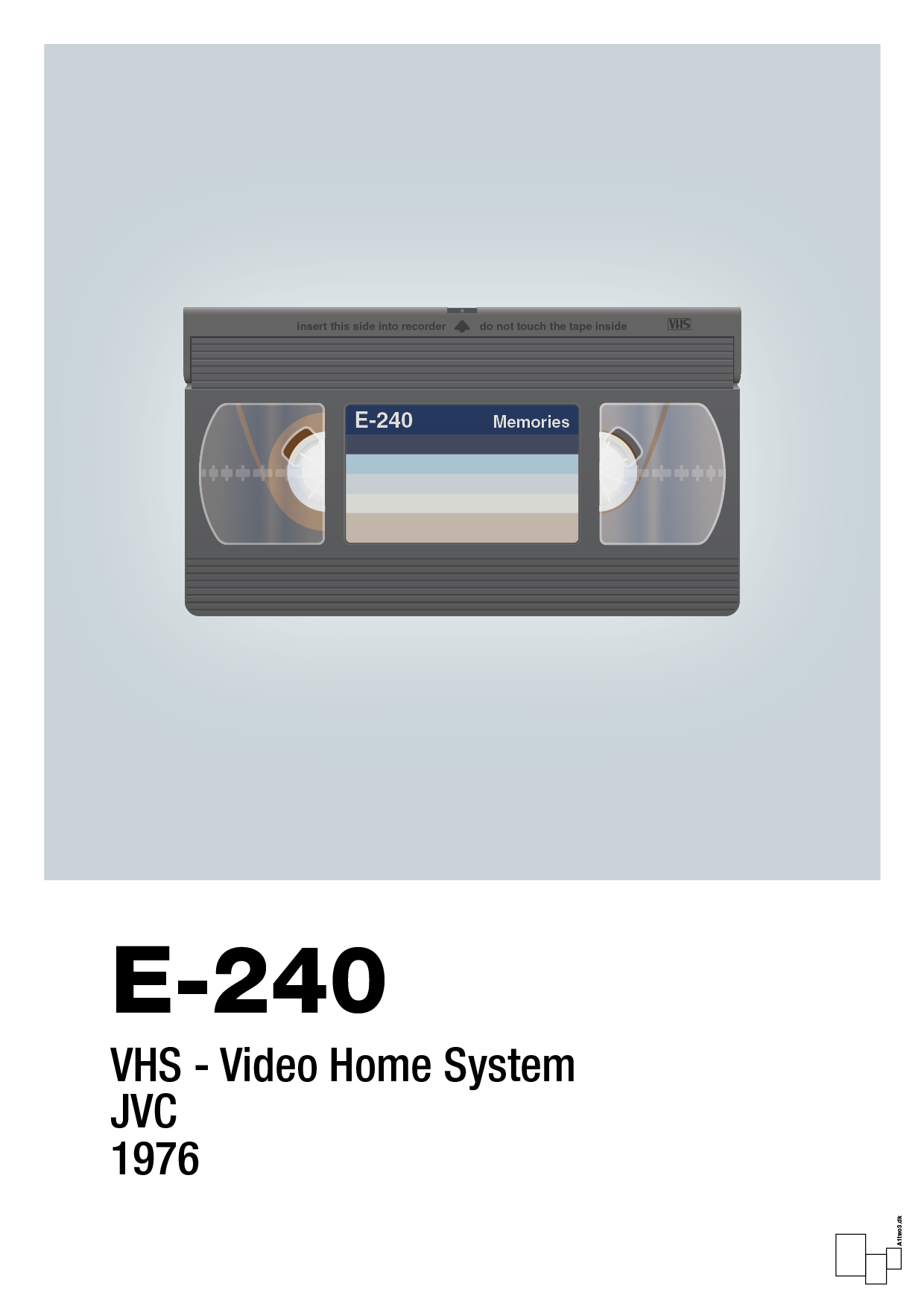plakat: videobånd e-240 - light drizzle-Retro-A1two3