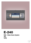 plakat: videobånd e-240 - light rose-Retro-A1two3