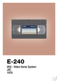 plakat: videobånd e-240 - powder-Retro-A1two3