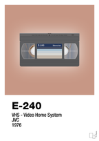 plakat: videobånd e-240 - powder-Retro-A1two3