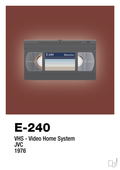plakat: videobånd e-240 - red pepper-Retro-A1two3