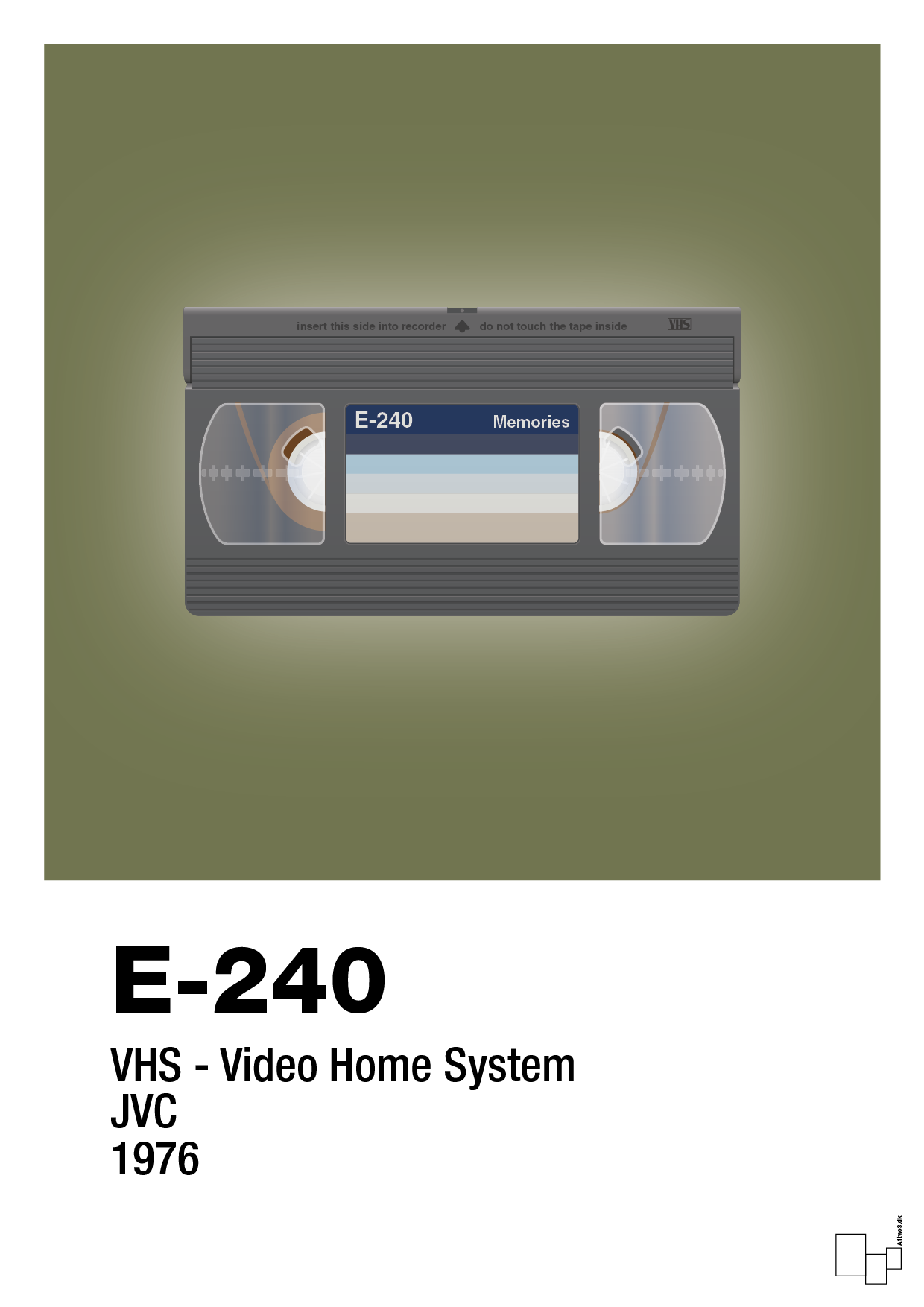 plakat: videobånd e-240 - secret meadow-Retro-A1two3