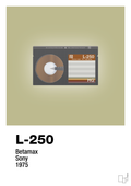 plakat: videobånd l-250 - back to nature-Retro-A1two3