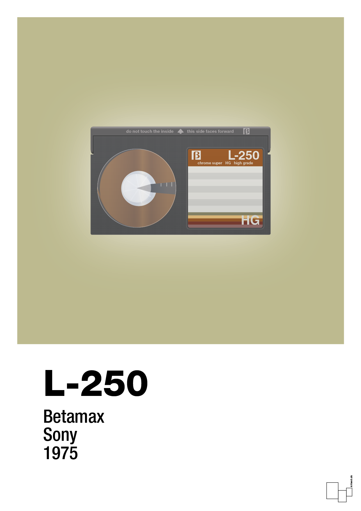 plakat: videobånd l-250 - back to nature-Retro-A1two3