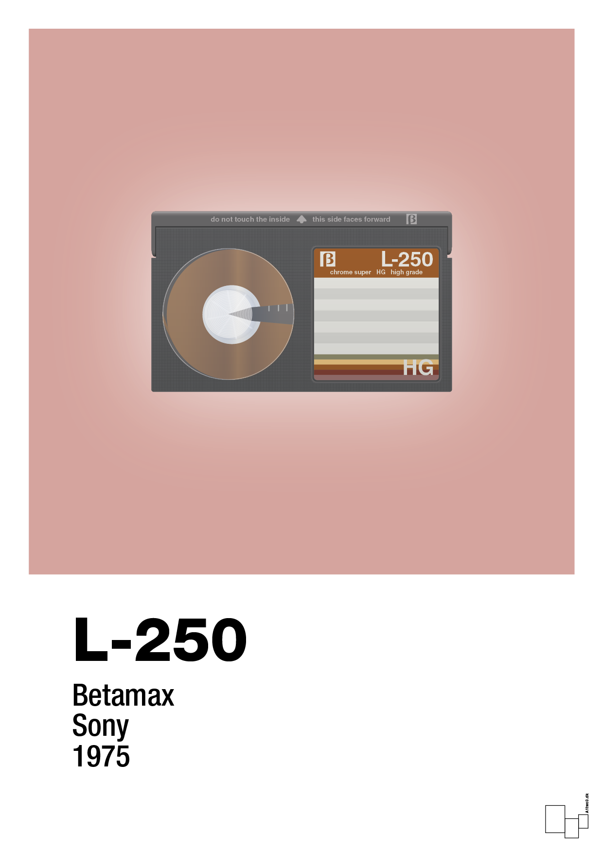 plakat: videobånd l-250 - bubble shell-Retro-A1two3