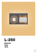 plakat: videobånd l-250 - charismatic-Retro-A1two3