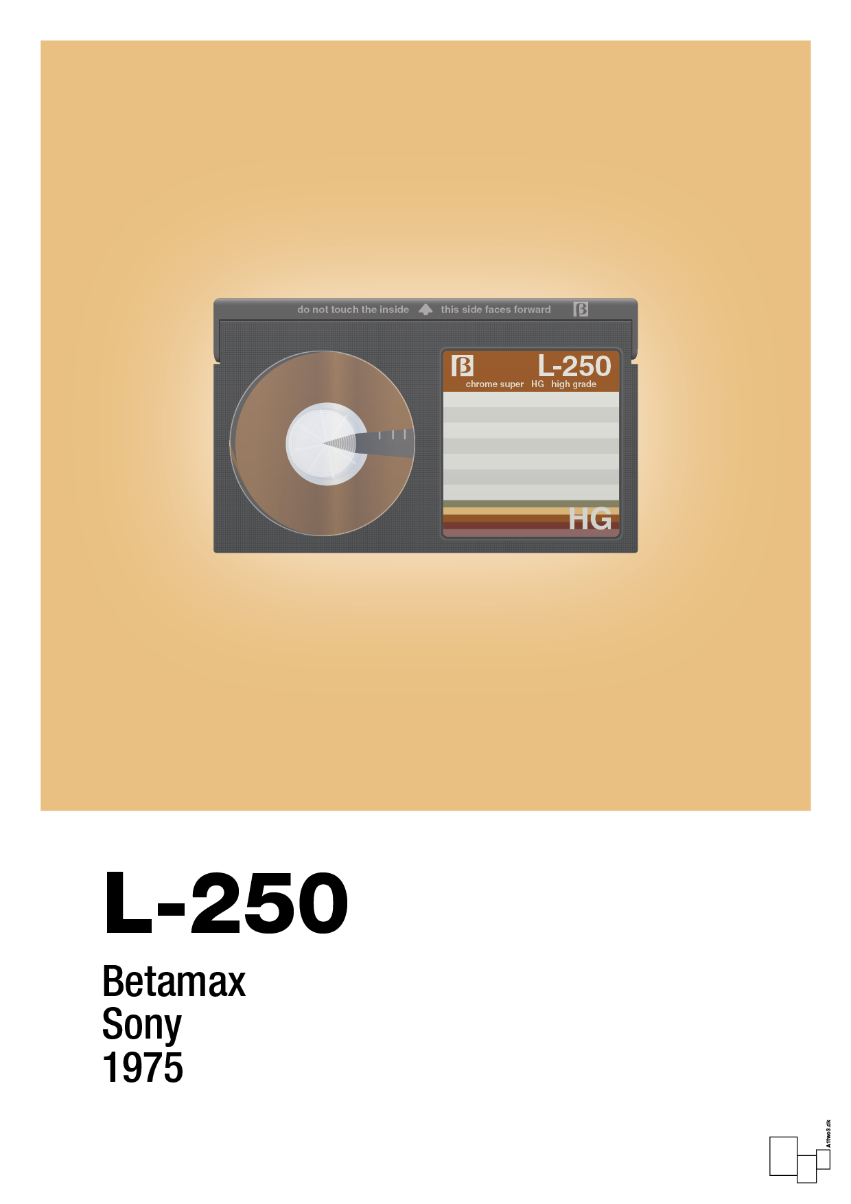 plakat: videobånd l-250 - charismatic-Retro-A1two3