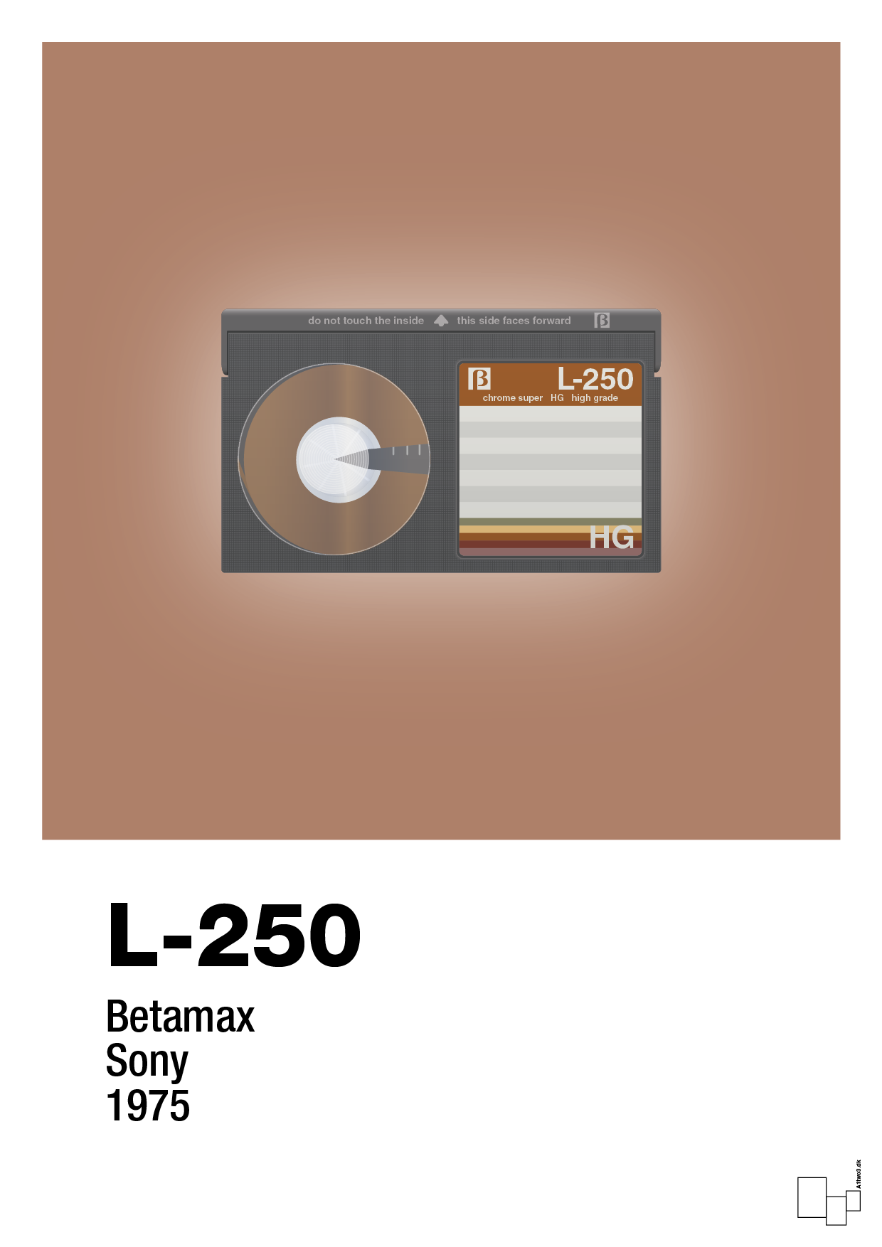 plakat: videobånd l-250 - cider spice-Retro-A1two3