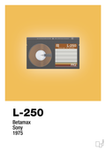 plakat: videobånd l-250 - honeycomb-Retro-A1two3