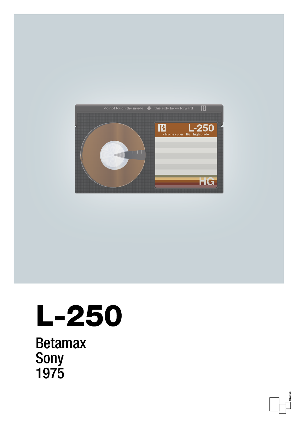 plakat: videobånd l-250 - light drizzle-Retro-A1two3