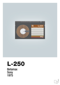 plakat: videobånd l-250 - light drizzle-Retro-A1two3