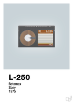 plakat: videobånd l-250 - light drizzle-Retro-A1two3