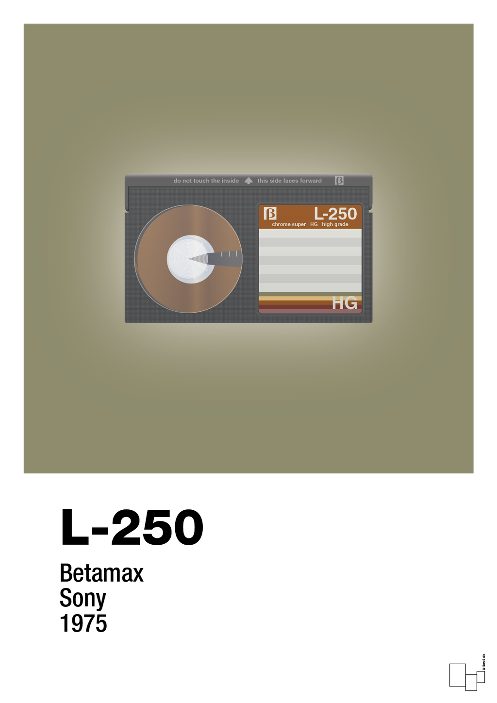 plakat: videobånd l-250 - misty forrest-Retro-A1two3