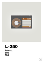 plakat: videobånd l-250 - painters white-Retro-A1two3