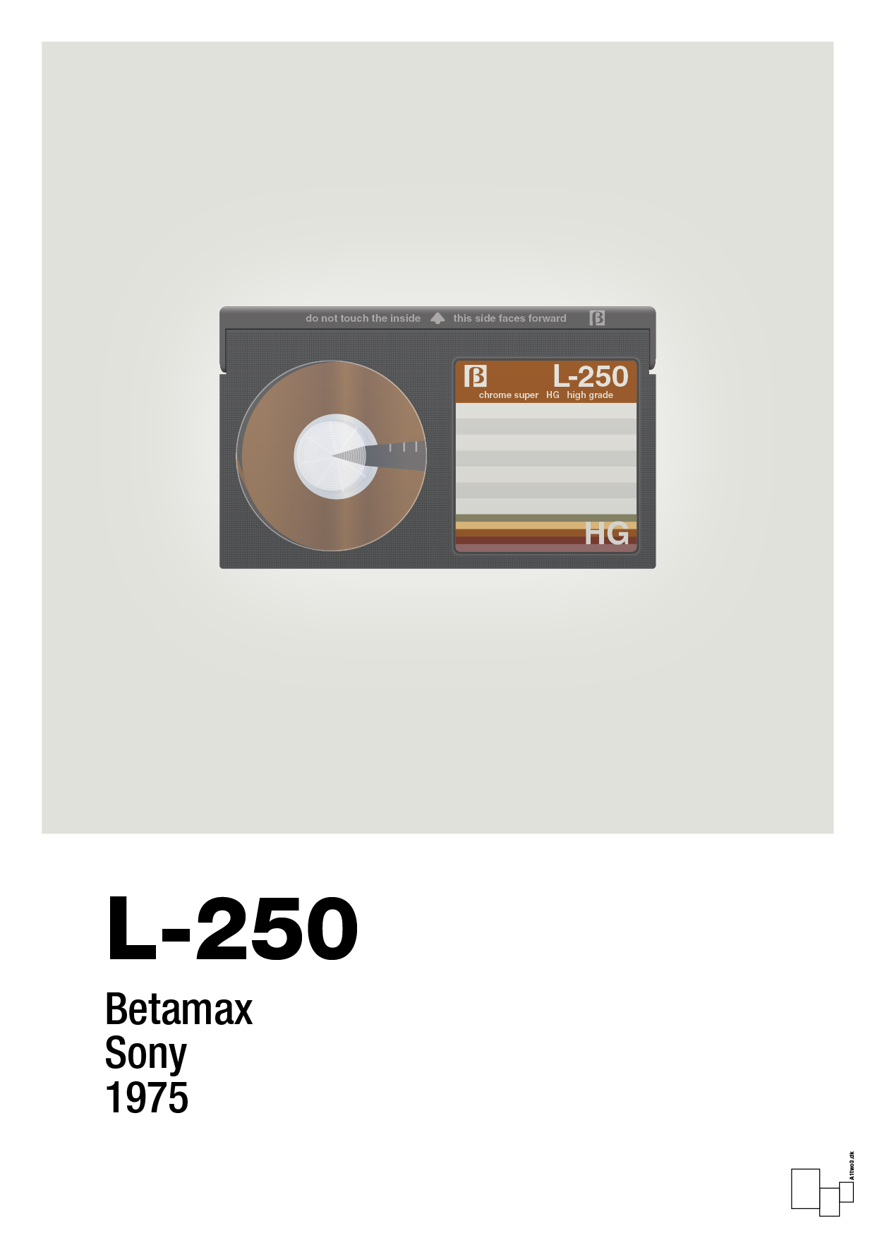 plakat: videobånd l-250 - painters white-Retro-A1two3