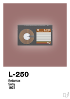 plakat: videobånd l-250 - plum-Retro-A1two3