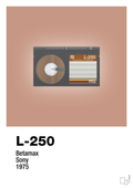 plakat: videobånd l-250 - powder-Retro-A1two3