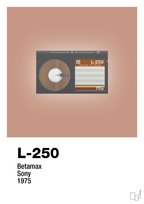 plakat: videobånd l-250 - powder-Retro-A1two3