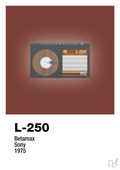 plakat: videobånd l-250 - red pepper-Retro-A1two3