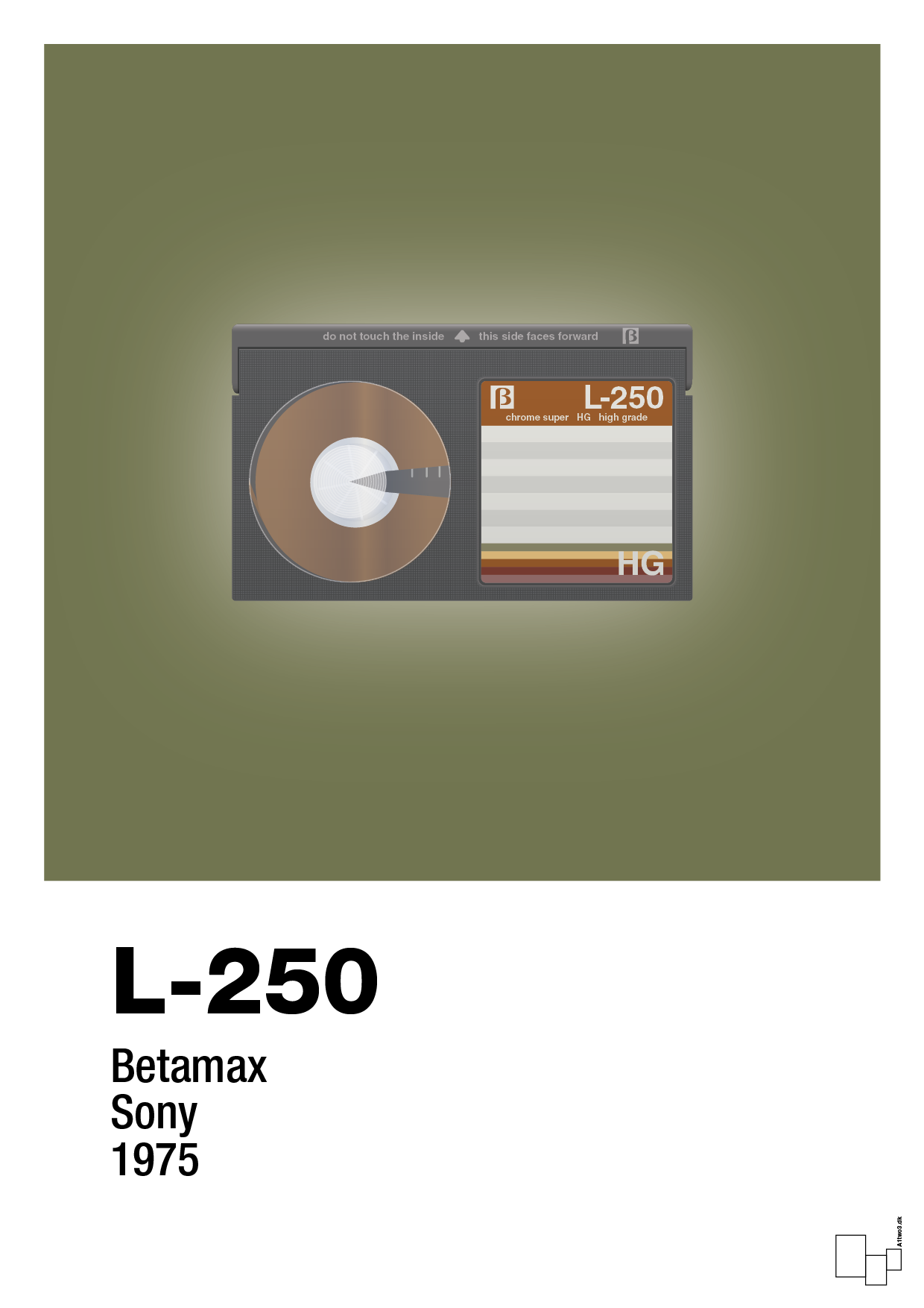 plakat: videobånd l-250 - secret meadow-Retro-A1two3