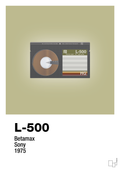 plakat: videobånd l-500 - back to nature-Retro-A1two3